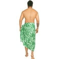 thumbnail image 3 of HAPPY BAY Men's Standard Swimsuits Sarong Pareo Beach Wrap One Size Fern, Hawaiian Collage Summer Vacation Aloha, 3 of 5