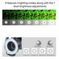thumbnail image 4 of LED Ring Flash, LCD Display Plastic Energy Efficient Macro Ring Flash 3000k-15000k with Flash Diffuser for Photography, 4 of 7