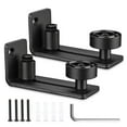 thumbnail image 1 of Aquaterior 2 Pack Matte Adjustable Floor Guide Roller Wall Mount Hardware Barn Door, 1 of 9