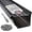 Black, variant on LeafTek Gutter Guard Sample Kit – Test Fit for 5” and 6” Gutters – USA‑Made Heavy Duty White Aluminum Sections (8-Inch in Length) with Stainless Steel Screws & DIY Installation Guide