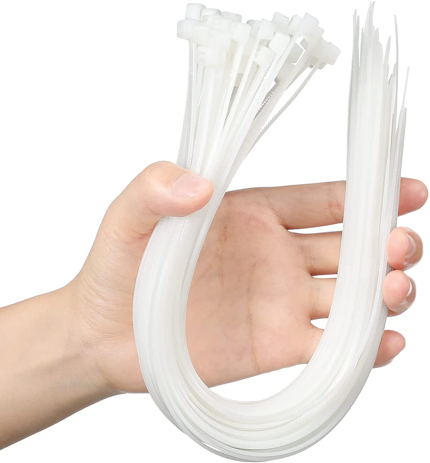 Details about   Long Heavy Duty 26 Inch Nylon Zip Cable Ties Clear-Large 200 LBS Tensile Stre... 