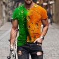 thumbnail image 4 of Birdeem Nouveau T-Shirt de Mode pour Hommes 3D Non Positionné Impression de Bière Manches Courtes Col Rond T-Shirt Décontracté Sport Haut Blouses, 4 of 5