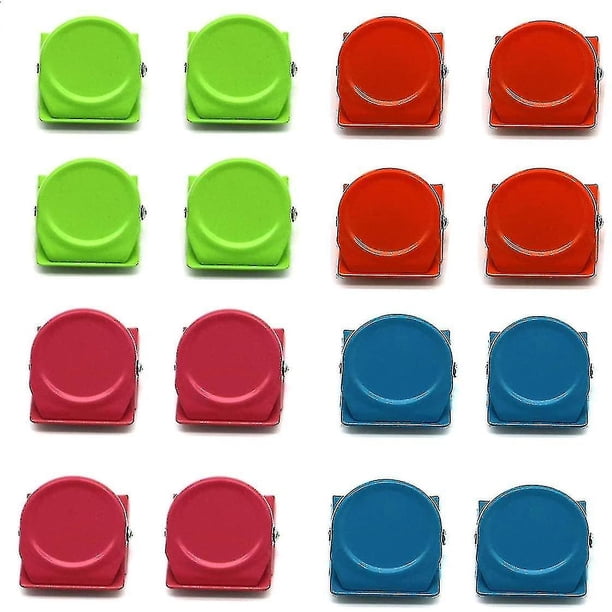 16 clips magnéticos de metal YUANXCMXG clips magnéticos para frigorífico