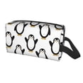 thumbnail image 2 of Goofa Lovely Penguin Printed Toiletry Bag with Handle,Large Capacity Travel Makeup Cosmetic Bag for Women, Carry on Airport Airline Compliant Bag, 2 of 9