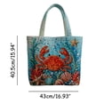 thumbnail image 3 of Into Adventure: Coastal Print Tote for School Season And Summer Holiday Beach Lightweight Shoulder for Everyday Use, 3 of 3