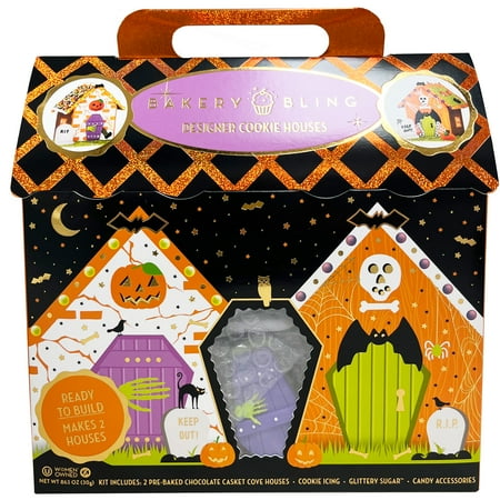 Bakery Bling Casket Cove Halloween Mini House Kit, 2 Mini Houses, 29.1oz