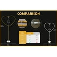 thumbnail image 5 of YALLOVE Gold Heart Shape Balloon Arch Stand, 7.5Ft x 4Ft Height Adjustable Metal Heart Shaped Backdrop Frame, 5 of 7