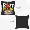 thumbnail image 6 of Vibrant 18x18in Throw Pillow Covers Set of 2 - Bold " BAST PAZENZ " Design with Triangular Accents & Geometric Patterns for Couch Bed Car, 6 of 8