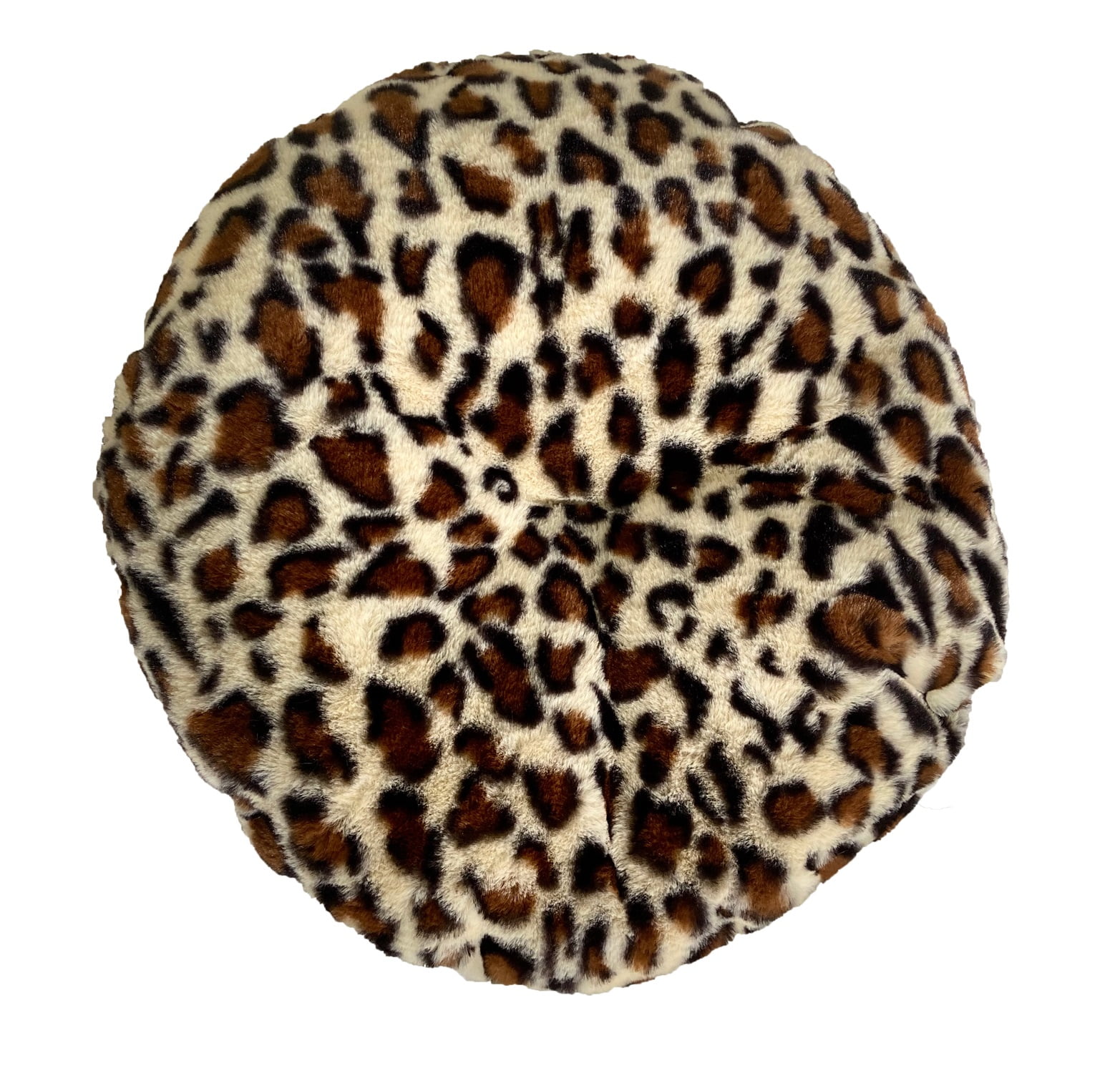 Precious Tails Luxury Leopard Print Crown-Shaped Bed for Small Dogs and Cats - Cozy, Stylish, and Plush Pet Bedding with Royal Design