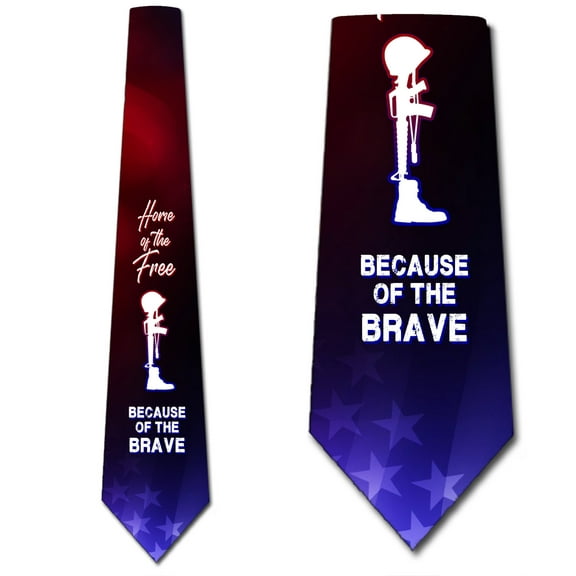 Military Ties Mens Memorial Day Marines Necktie by Three Rooker