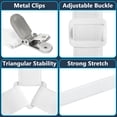 thumbnail image 4 of AGALI 4 Pack Adjustable Elastic Straps with Metal Clips, Bed Sheet Fasteners, Bedding Suspenders for Mattress Covers, Bed Corner Holders and Keepers, 4 of 6