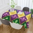 thumbnail image 5 of Coolnut Mardi Gras Vivid Tablecloth Rectangle Colorful Table Cloth Large Square Table Cover for Dining Kitchen Party 60"x108" Decor Gift, 5 of 7