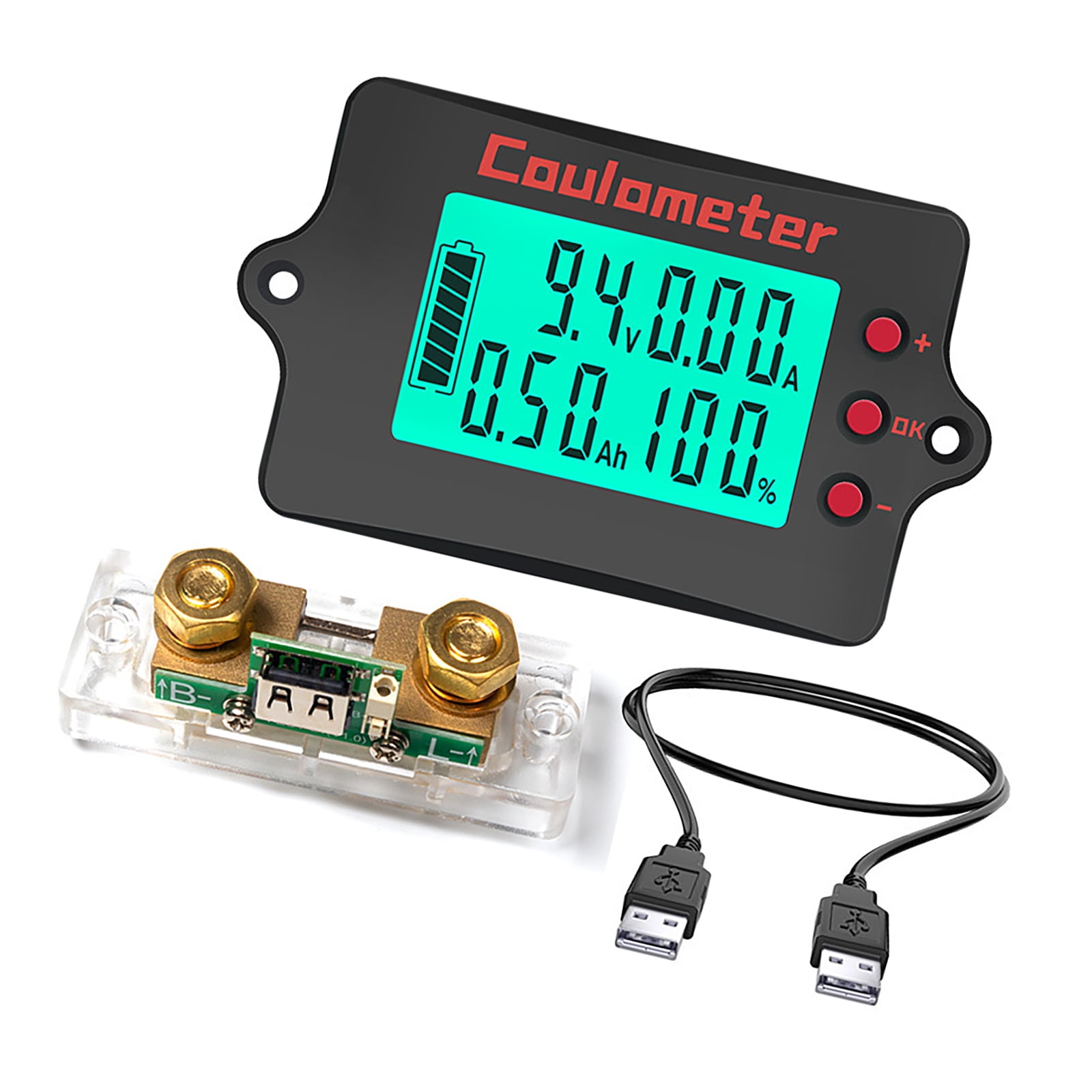 Digital Power Meter with Energy Storage Multifunction Voltages & Current Meter for Monitoring Voltages & Current Up to 100A