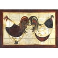 thumbnail image 1 of Tile Mural Kitchen Backsplash - Roosters de Paris II - by Jennifer Garant, 1 of 1