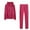 Hot Pink, variant on GILIGEGE Two Piece Sets for Women Ladies Zip Hooded Two Piece Activewear Long Sleeve Top and Casual Pants Set Black L