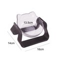 thumbnail image 2 of Bebedero para mascotas, pie alto, boca oblicua, protección de 15 °, columna cervical, catbowl transparente ajustable, 2 of 5