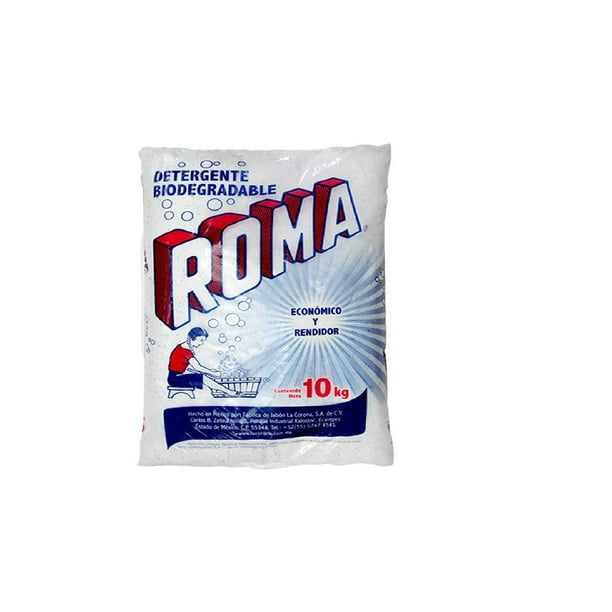 Roma Detergente Biodegradable en Polvo para Ropa Bolsa de 10 Kg Roma roma multiusos