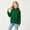 Green, variant on Cethrio Girls Crewneck Sweatshirts Size 14-16, Fleece-lined Long Sleeve Casual Pullover Kids Tops with Pockets Pink
