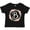 AB-Black, variant on B Monogram Alphabet Letter Rose Floral Wreath Girls Toddler T-Shirt