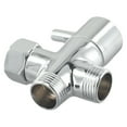 thumbnail image 6 of 3-way G1/2 Shower Diverter T-adapter Converter Chrome for Shower Head, 6 of 13