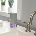 thumbnail image 3 of Bath Bliss Acrylic 14 oz Soap Pump Dispenser, Grey, 3 of 4