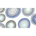 thumbnail image 2 of Maria, Robin 32x20 White Modern Wood Framed Museum Art Print Titled - Blue And Gray Family Circle, 2 of 4
