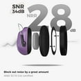 thumbnail image 3 of czcpp-2 Protections Auditives, Coussinets Antibruit, Défense Auditive pour Tir au Pistolet, NRR 28dB Écouteurs Antibruit pour Enfants Adultes Autisme - Noir/violet, 3 of 4