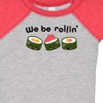 thumbnail image 4 of Inktastic We Be Rollin Cute Sushi Boys or Girls Baby Bodysuit, 4 of 5