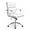 2. White, variant on HYJY Office Desk Ergonomic Chair Leather Executive Mid-Back Modern Conference Comfy Adjustable Padded Swivel Rolling Home Vanity Chairs with Arms Wheels (White Mid-back)