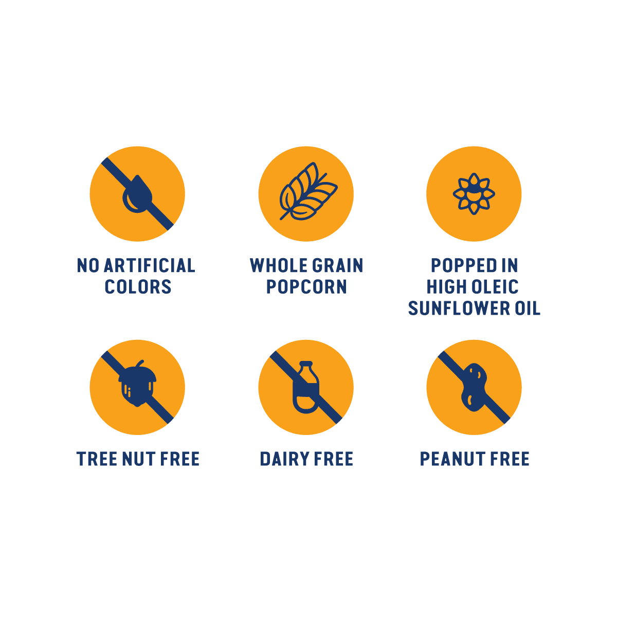 (6 pack) Skinnypop Dairy Free White Cheddar Popcorn, 8.0 oz Family Size Bag, Skinny Pop, Healthy Popcorn Snacks