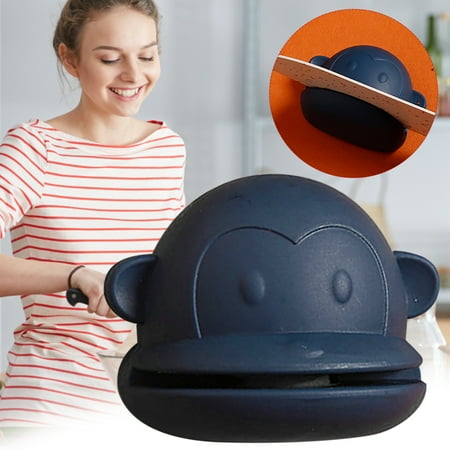 

Dtydtpe Household Mini Whetstone Cute Little Monkey Kitchen Knife Sharpener Small Convenient and Fast Navy