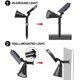 thumbnail image 3 of 7 Led Solar Spotlights. Super Bright Solar Landscape Spot Lights. Warm White 26-27s, 3 of 5