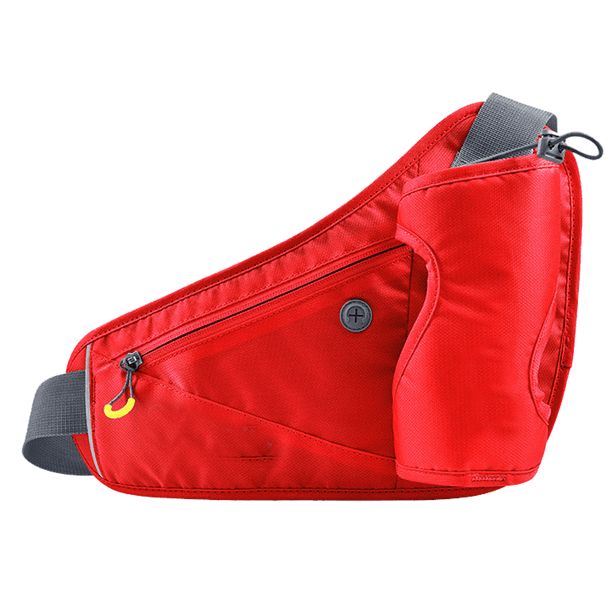 Riñonera para deportes al aire libre, multifuncional, para ciclismo, para correr, para hombre y mujer, color rojo