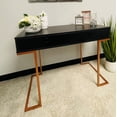 thumbnail image 2 of Boahaus Chenonceau Classic Black Console Table, Black, for Entryway, 2 of 5