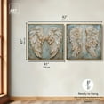thumbnail image 5 of Wings of ash Set Canvas Set of 2 Calming Wall Art by Art Remedy, Gold Frame, 40 x 40, 5 of 6
