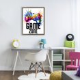 thumbnail image 3 of Stupell Industries Contemporary Game Zone Splash Brown Floating Frame Canvas Art, 17 x 21, by Kim Allen, 3 of 8