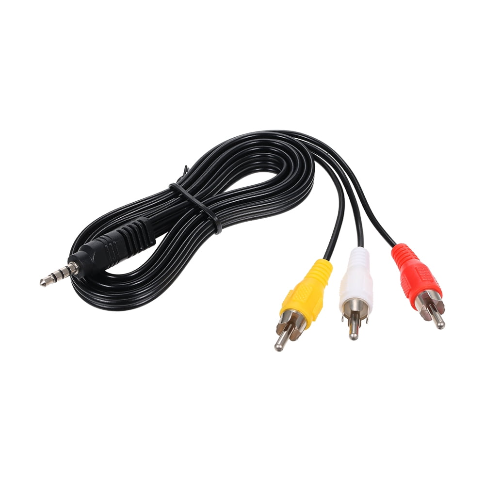 Sociología ensalada asignación 3.5mm RCA Audio Video Cable 3.5mm Jack to 3 RCA Male AV Wire Cord 1.2M DV  MP4 Convertor - Walmart.com