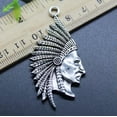 thumbnail image 3 of U8MO Wholesale Jewelry Making DIY Chief Alloy Charms Pendants 55*27mm 2/10pc-10pcs, 3 of 7