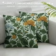 thumbnail image 3 of PRATYUS   Sage Green Leaves Pillow Covers  Spring Summer Floral Throw Pillow Covers Set of  Farmhouse Decor Colorful Wildflower Decorative Pillowcase for Garden Patio Outdoors White, 3 of 5