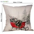 thumbnail image 6 of BadPiggies Christmas Throw Pillow Case Cushion Cover, Vintage Red Truck Soft Cotton Linen For Home Xmas Party New Year Decorations, 6 of 6