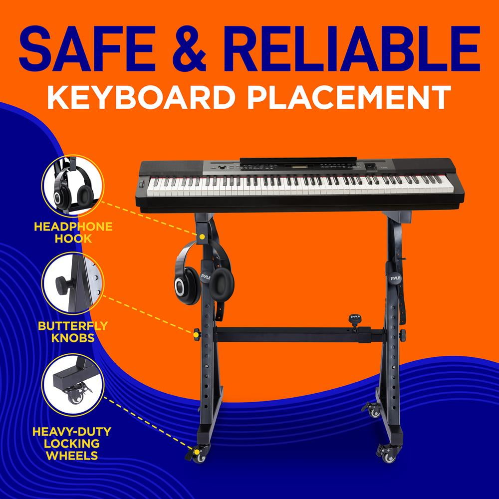 Pyle Portable Rechargeable Kids Music Keyboard with Wired Mic