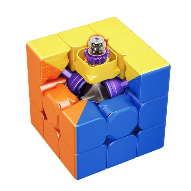 Cubo de velocidad magnético original para niños 3x3x3, cubo mágico sin pegatinas reflectante con espejo, rompecabezas de cubo brillante personalizados para niños adultos (56 mm)
