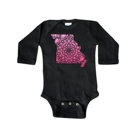 

Inktastic Missouri Silhouette Mandala Gift Baby Boy or Baby Girl Long Sleeve Bodysuit