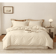 thumbnail image 1 of Zhuge Bed Sheets Set, Bedding Sheets Pillowcases Kit, Twin Bed Set, Hotel Bedding, Home Decor(White), 1 of 4
