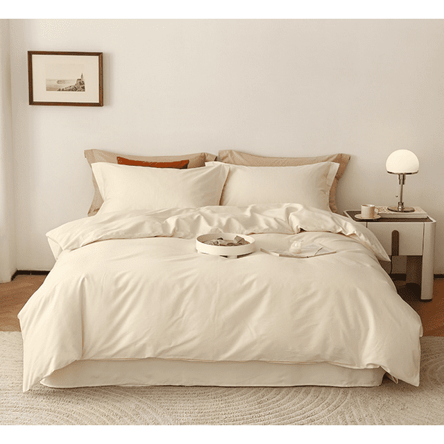 Zhuge Bed Sheets Set, Bedding Sheets Pillowcases Kit, Twin Bed Set, Hotel Bedding, Home Decor(White)