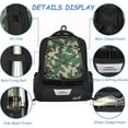 thumbnail image 3 of WOLT | Baseball Bag 29L Baseball Backpack for Youth Kid Boy with Hidden Hooks on The Back Polyester New Camogreen, 3 of 5