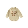 thumbnail image 2 of Newborn Baby Girl Knit Romper 3M 6M 9M 12M 18M 24M Sweater Embroidery Flower Jumpsuits Infant Winter Fall Clothes, 2 of 10
