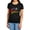 Black, variant on Superman Flying Over Women's T Shirt, Black, Large