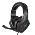 thumbnail image 1 of Audífonos Gamer Basher BASH-4208 Ajustable con Luz LED Negro, 1 of 5