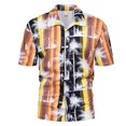 thumbnail image 2 of Camisa de manga corta para hombre, camiseta holgada de estilo hawaiano para playa de verano para vacaciones de viaje, 2 of 7